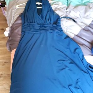 Teal Green Elegant Dress